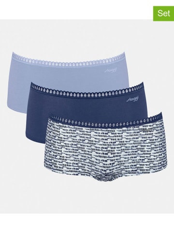 Sloggi 3-delige set: hipsters "Go Crush" blauw/lichtblauw