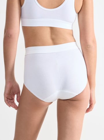 Sloggi Pełne figi high waist (2 pary) "Double Comfort" w kolorze białym