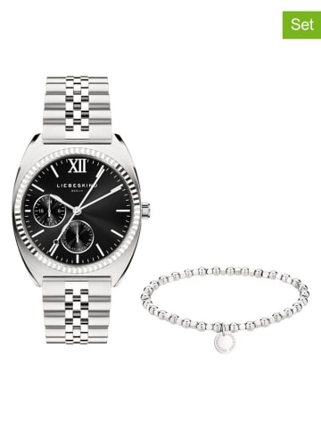 Liebeskind 2tlg. Schmuckset: Quarzuhr und Armband