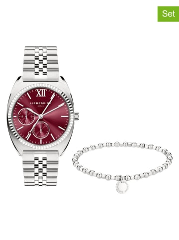Liebeskind 2tlg. Schmuckset: Quarzuhr und Armband