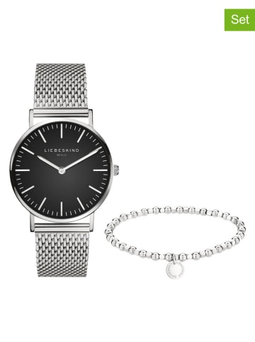 Liebeskind 2tlg. Schmuckset: Quarzuhr und Armband