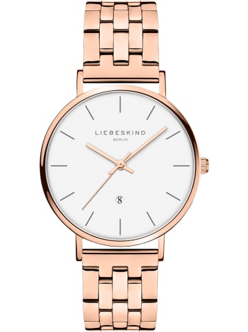 Liebeskind Quarzuhr in Roségold/ Weiß