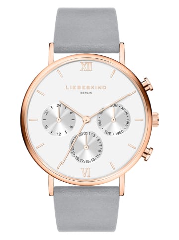 Liebeskind Chronograph in Grau/ Roségold/ Weiß