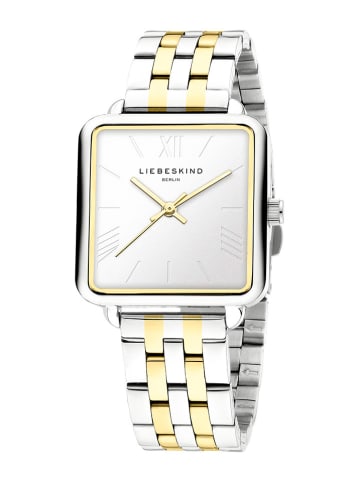 Liebeskind Kwartshorloge zilverkleurig/goudkleurig/wit