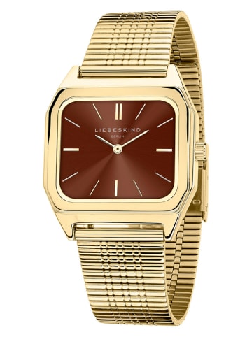 Liebeskind Quarzuhr in Gold/ Braun