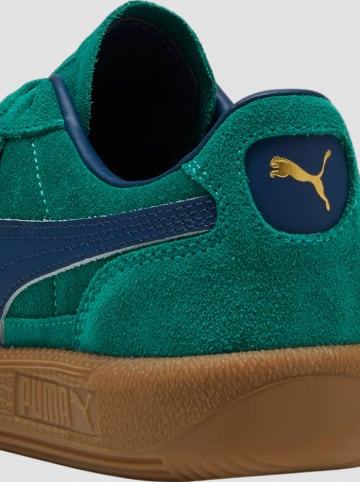 Puma Skórzane sneakersy "Palermo" w kolorze zielonym