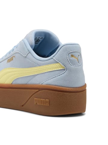 Puma Leren sneakers "Club II Era" lichtblauw/geel