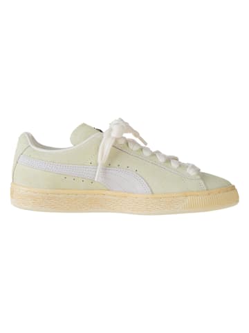 Puma Leren sneakers geel/wit