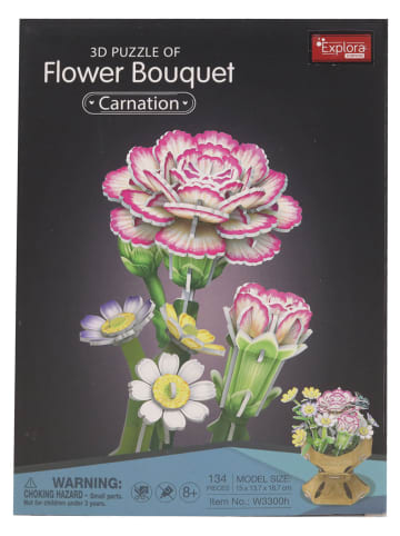 MGM 134-delige 3D-puzzel "Bloemen-Boeket - Kruidnagel" - vanaf 8 jaar