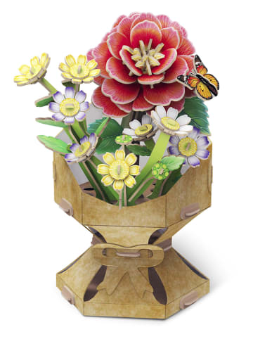 MGM 109tlg. 3D-Puzzle "Blumen-Bouquet - Kamelie" - ab 8 Jahren