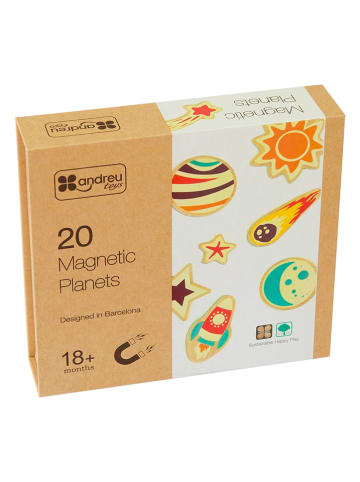 Andreu Toys 18-częściowy zestaw magnesów - 18 m+