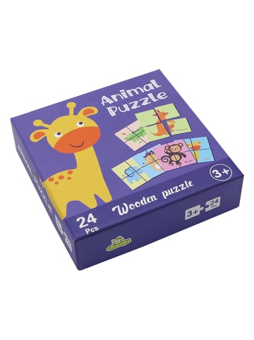 Edukalu 24tlg. Holzpuzzle "Animals" - ab 3 Jahren