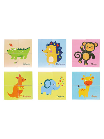 Edukalu 24tlg. Holzpuzzle "Animals" - ab 3 Jahren