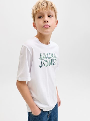 JACK & JONES Junior Koszulka "Jeff" w kolorze białym