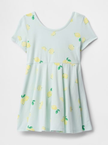 GAP Jurk lichtblauw/geel/groen