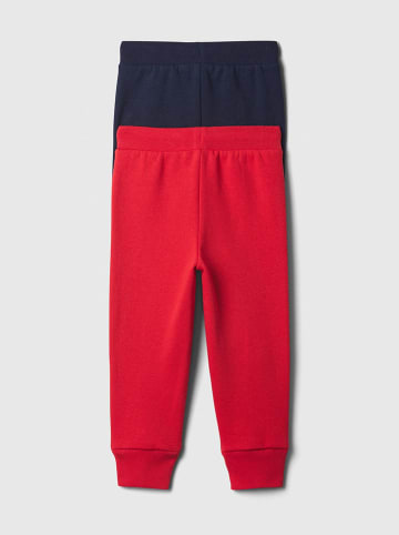 GAP 2-delige set: sweatbroeken donkerblauw/rood