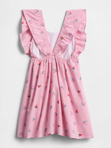 GAP Kleid in Rosa/ Weiß