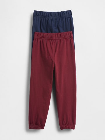 GAP 2-delige set: sweatbroeken rood/donkerblauw