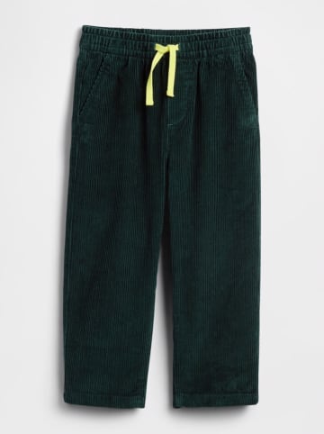 GAP Spodnie sztruksowe w kolorze zielonym