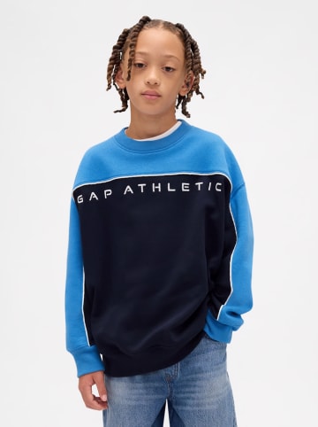 GAP Sweatshirt in Hellblau/ Dunkelblau