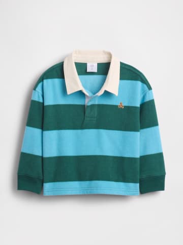 GAP Poloshirt groen/lichtblauw