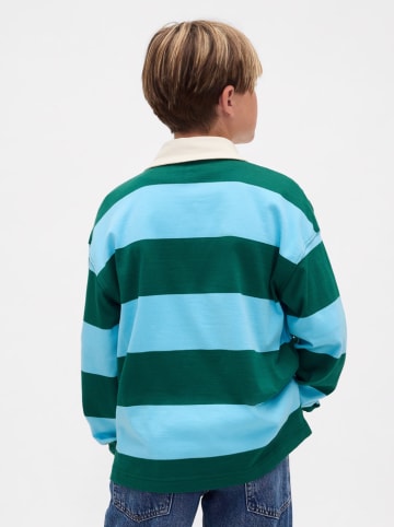 GAP Poloshirt groen/lichtblauw