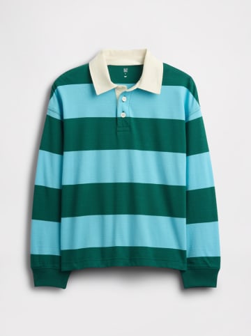 GAP Poloshirt groen/lichtblauw