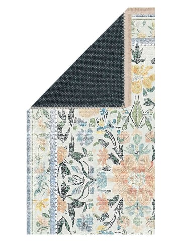 Mioli Baumwoll-Teppich ''203'' in Creme/ Hellblau