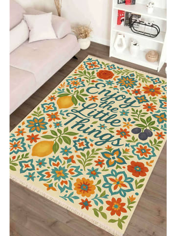 Mioli Katoenen tapijt ''284'' crème/meerkleurig