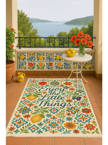 Mioli Baumwoll-Teppich ''284'' in Creme/ Bunt