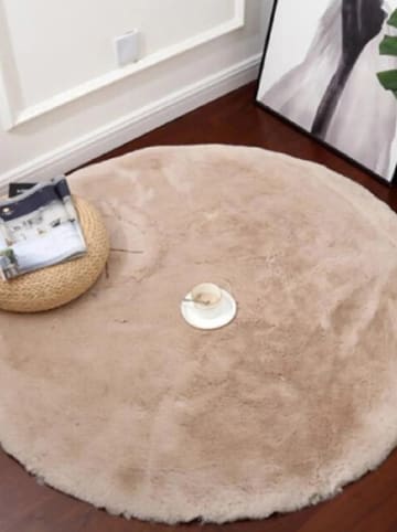 Mioli Hochflor-Teppich in Hellbraun