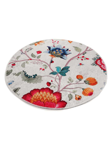 Mioli Kurzflor-Teppich "Arya" in Weiß/ Bunt