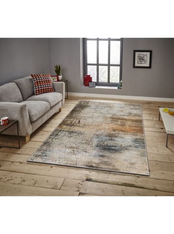 Mioli Laagpolig tapijt beige/blauw