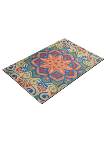 Mioli Fußmatte "Aura" in Blau/ Creme