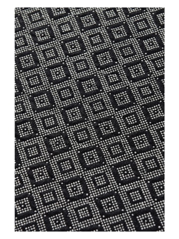 Mioli Kurzflor-Teppich in Creme/ Schwarz