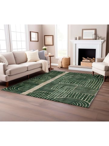 Mioli Laagpolig tapijt groen