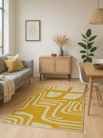 Mioli Laagpolig tapijt geel