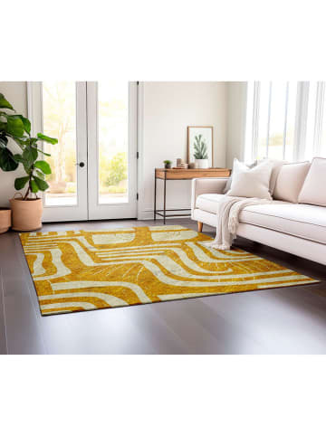 Mioli Laagpolig tapijt geel