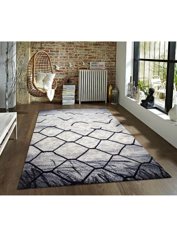 Mioli Kurzflor-Teppich in Grau