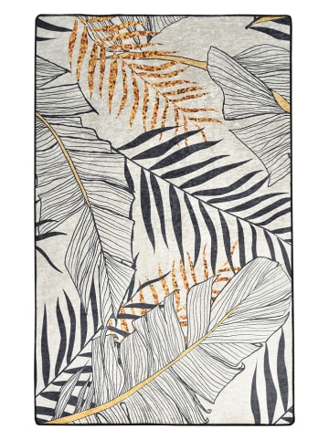 Mioli Kurzflor-Teppich "Herbal" in Beige/ Gold/ Schwarz