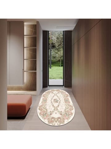 Mioli Dywan w kolorze kremowo-jasnoróżowo-zielonym