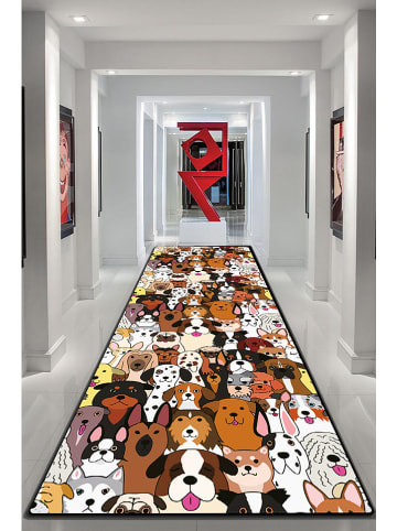 Mioli Laagpolig tapijt "Dogs" meerkleurig