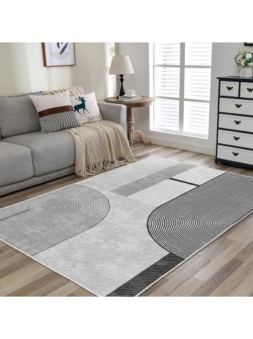 Mioli Kurzflor-Teppich "Infkece" in Grau
