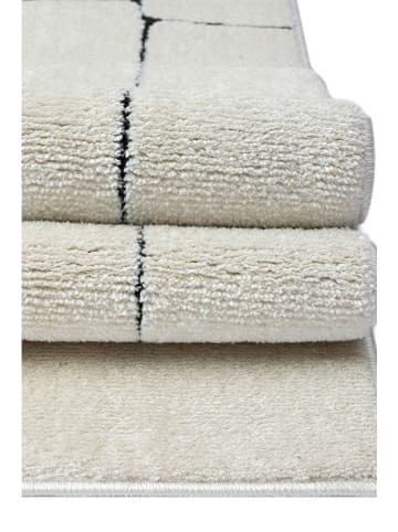 Mioli Kurzflor-Teppich in Creme
