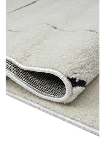 Mioli Kurzflor-Teppich in Creme