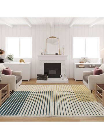 Mioli Laagpolig tapijt "Kece" crème/geel