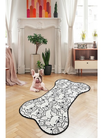 Mioli Kurzflor-Teppich in Creme