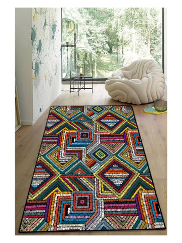 Mioli Kurzflor-Teppich in Bunt