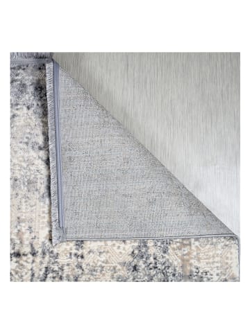 ABERTO DESIGN Kurzflor-Teppich "Notta" in Grau/ Beige
