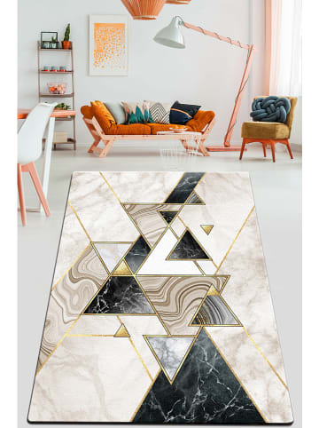 Mioli Laagpolig tapijt "Pyramid" beige